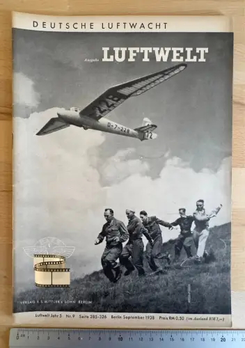 Deutsche Luftwacht - Luftwelt Jahr 5 Nr. 9 - Seite 285–326 - Berlin Sept. - 1938