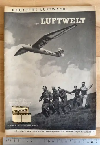 Deutsche Luftwacht - Luftwelt Jahr 5 Nr. 9 - Seite 285–326 - Berlin Sept. - 1938