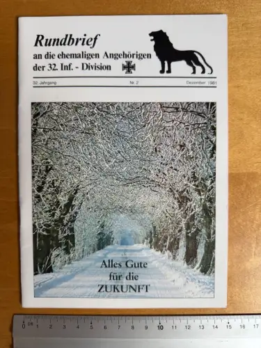 Rundbrief  29 S. - an ehem. Angeh. der 32. Inf. Div. - 32. Jg. Nr. 2 - Dez. 1981