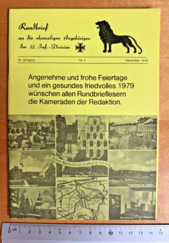 Rundbrief  35 S. - an ehem. Angeh. der 32. Inf. Div. - 28. Jg. Nr. 2 - Dez. 1978