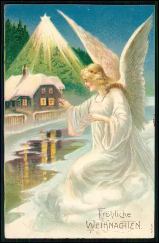 9x alte AK -  Glückwunsch Weihnachten - Litho, Engel, Kinder.... u.a. Motive