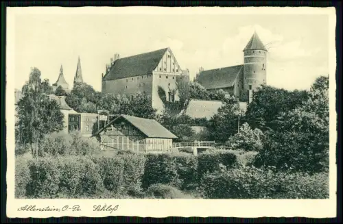 AK - Burg Allenstein in Allenstein - Ostpreußen Olsztyn in Polen - 1938