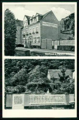 AK Kobern Gondorf Mosel - Gasthaus Pension Schäfer mit Pensionsgarten 1941 gel.