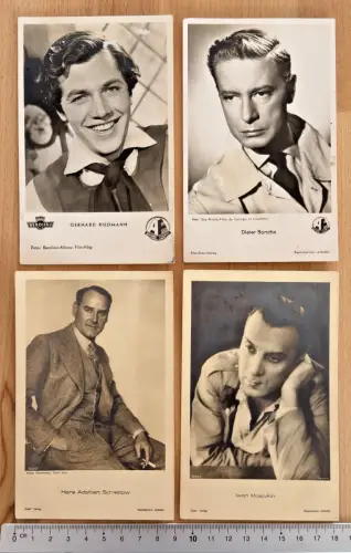 Porträt - Gerhard Riedmann - Dieter Borsche - Adalbert Schlettow - Iwan Mosjukin