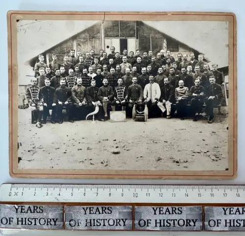 CAB Foto 19x14 - Soldaten Sängervereinigung - Uniform Husaren-Stil - um 1900