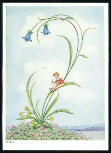 12x AK Primus Künstlerkarte - sign. H. Zahl - Kinder Blumen Schmetterlinge Zwerg