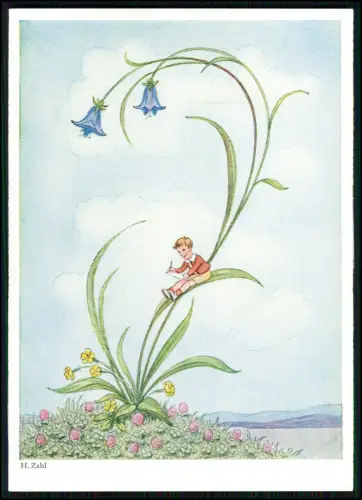 12x AK Primus Künstlerkarte - sign. H. Zahl - Kinder Blumen Schmetterlinge Zwerg
