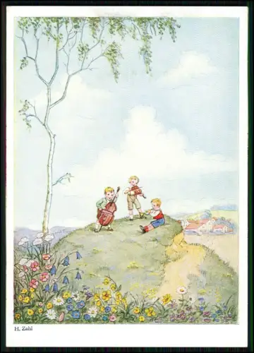 12x AK Primus Künstlerkarte - sign. H. Zahl - Kinder Blumen Schmetterlinge Zwerg