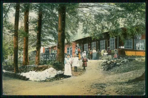 AK Einbeck - Restaurant Teichen - Biergarten Terrasse Kinder Familien - 1910 gel