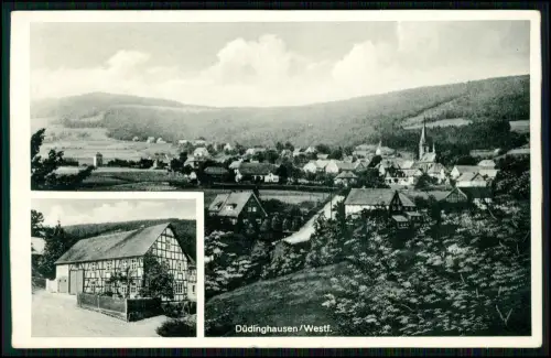 AK - Düdinghausen Medebach - Ort und - Gasthaus Frese - am Kahlen Plön - Usseln