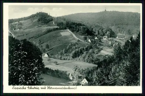 AK - Detmold Lippe – Lippische Schweiz mit Blick zum Hermannsdenkmal - 1933