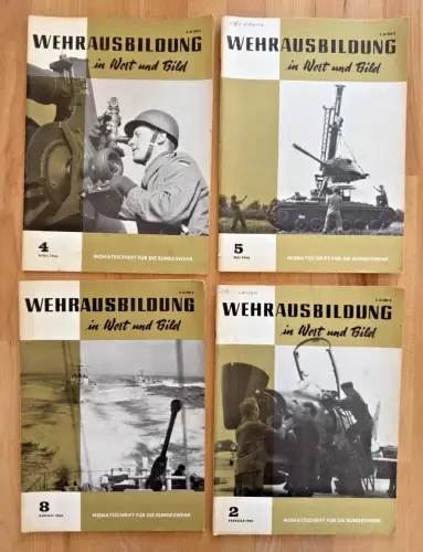 4 Hefte - WEHRAUSBILDUNG in Wort und Bild – Monatsschrift für Bundeswehr 1966