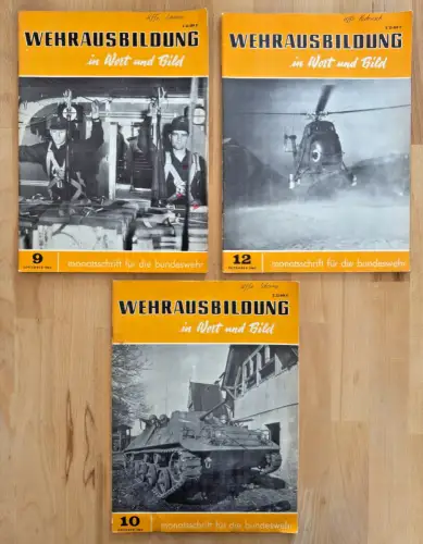 3 Hefte - WEHRAUSBILDUNG in Wort und Bild – Monatsschrift für Bundeswehr - 1965