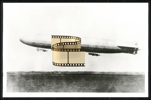 Foto AK Zeppelin LZ-53 - Kennung L17 Luftschiff Marine - Angriff a. England 1916