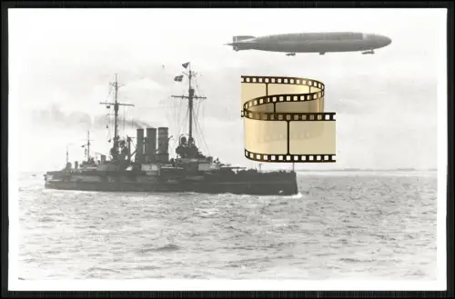 Foto AK Zeppelin LZ-72 - L31 Luftschiff Marine - Aufklärungsfahrt über Nordsee