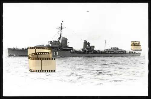 Orig. Foto - Archiv Drüppel - Zerstörer Z4 - Richard Beitzen - Kriegsmarine