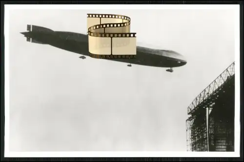 Foto AK Zeppelin LZ-106 - L 56 Marine Luftschiff - von eigene Besatzung zerstört