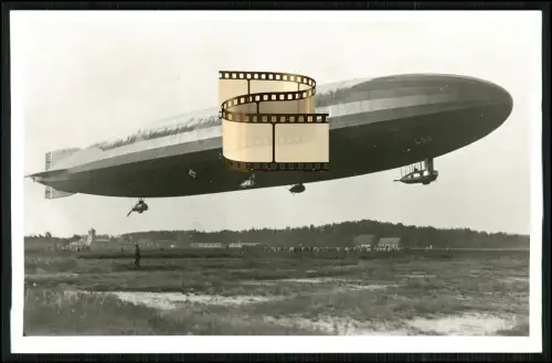 Foto AK Zeppelin LZ-110 - L 63 Marine Luftschiff - Landung in Nordholz Cuxhaven