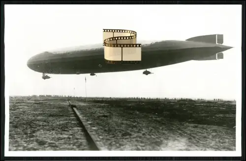 Foto AK Zeppelin LZ-108 - L 60 Marine Luftschiff - 1918 in Tondern Dänemark