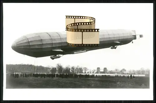 Foto AK - Zeppelin Luftschiff Hansa LZ 13 - im frühen Passagierbetrieb der DELAG