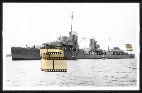 Orig. Foto - Archiv Drüppel - Zerstörer Z 14 - Friedrich Ihn - Kriegsmarine