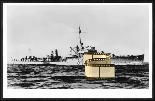 Orig. Foto - Archiv Drüppel - Zerstörer Z 17 - Diether von Roeder- Kriegsmarine