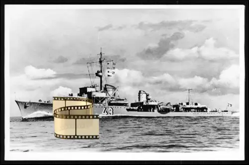 Orig. Foto - Archiv Drüppel - Zerstörer Z 21 - Wilhelm Heidkamp - Kriegsmarine