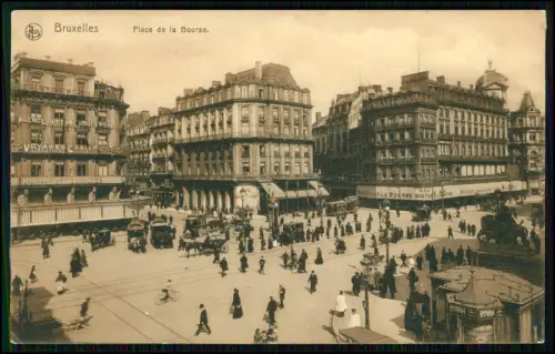 10 AK - 1.WK - Bruxelles Brüssel in Belgien Flandern - Feldpost 1914-18 gelaufen