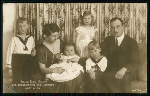 7x Foto AK - Braunschweig Adel Herzog Ernst August Familie Viktoria Luise Kinder