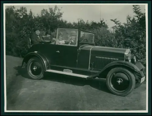 Foto Opel 4 20 PS Cabriolet Tourenwagen Kühler im Packard Stil Familienauto 1933