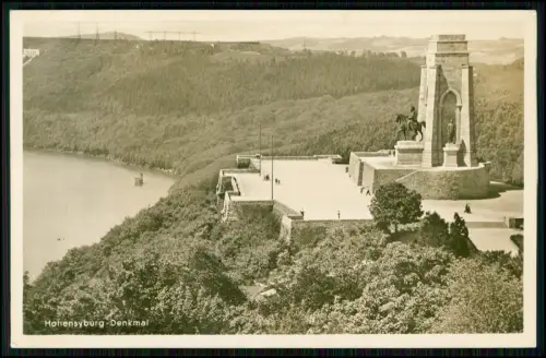Foto AK - Dortmund Hohensyburg - Dominantes Kaiser Wilhelm Denkmal 1939 gelaufen