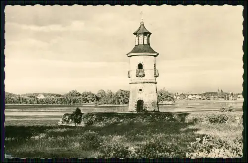 Foto AK - Moritzburg Dresden Leuchtturm Binnenleuchtturm Großteich in Bärnsdorf