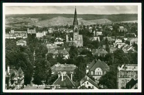 2x Foto AK - Heilbronn Neckar - scharfe Ansicht - Luftbild Blick Stadtbebauung