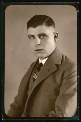 10x Foto + AK - Portrait feiner Herr aus Bielefeld + AK Hamm Werl + Bi. - 1930er