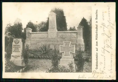 AK 1.WK - Ehren- und Kriegsdenkmal Friedhof in Staden Belgien - 1917 Feldpost