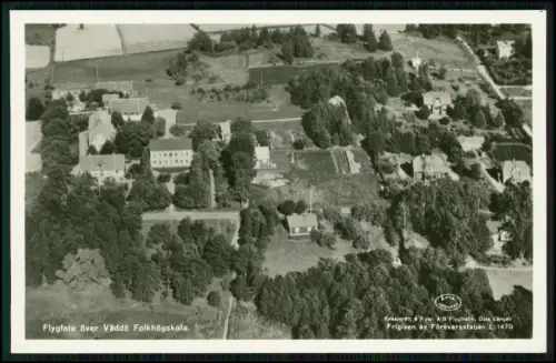 Foto AK - Luftbild Väddö Folkhögskola - Schweden - Älmsta Insel Väddö  Norrtälje