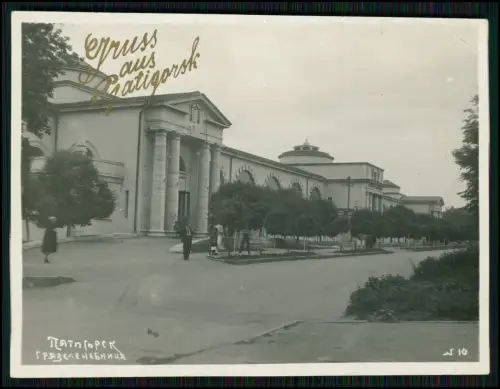 5x Foto u. AK - Russland Ansichten - Schlammheilanstalt Pjatigorsk und andere