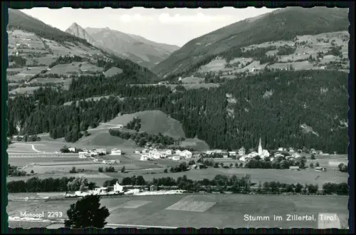 Echt Foto AK - Stumm im Zillertal, Tirol, Österreich – Dorf, Kirche, Alpen uvm.