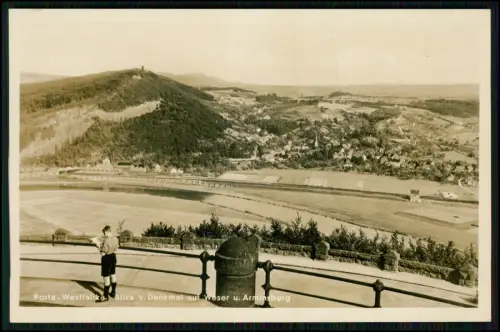 2x AK - Porta Westfalica Kaiser Wilhelm Denkmal Weser Arminsberg Hausberge 1939