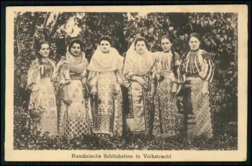 3x AK - Rumänische Schönheit in Volkstracht Frauenporträt - 1. WK 1917 Feldpost