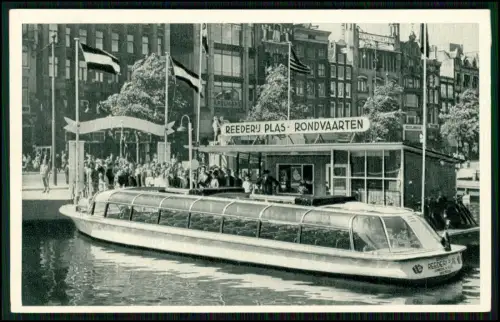 6x AK Amsterdam, Rederij Plas, Rederij Bergmann, Rondfahrt Grachtenfahrt Utrecht
