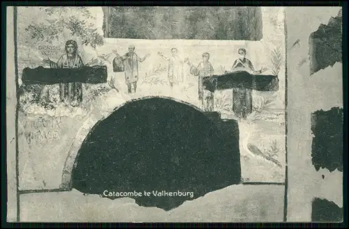 AK - Catacombe te Valkenburg - Katakomben Wandmalereien Figuren - 1913 gelaufen
