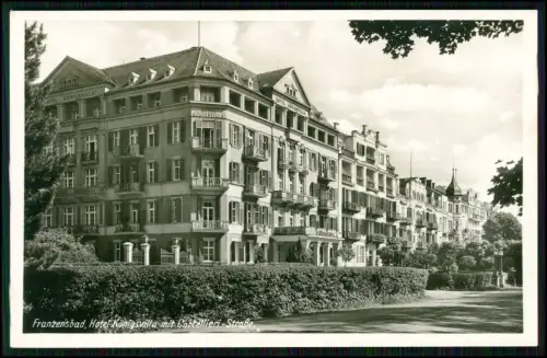 5x Foto AK - Franzensbad Böhmen - Hotel Königsvilla Kurhaus Quellen Kolonnade