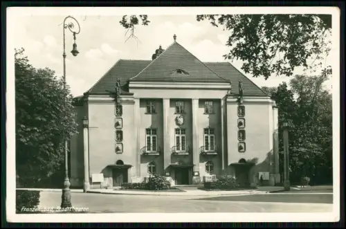 5x Foto AK - Franzensbad Böhmen Stadttheater Franzensquelle Glauberquellenhalle