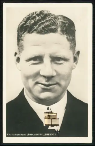 Original Foto AK Postkarte 14x9cm - Kapitänleutnant Heinrich Lehmann Willenbrock
