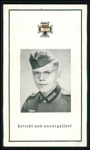 Sterbebild Karl Füßmann Ostfront ROB.-Gefr. Grenadier-Regiment - 1924 März 1944
