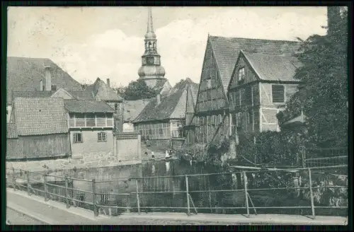AK Hansestadt Stade - Partie An der Börne Schiffertor St. Cosmae-Kirche 1913 gel