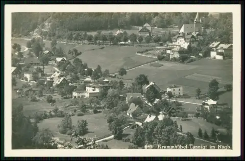 Echt Foto AK - Tannigt im Riesengebirge - Kirche Ortsblick - Karpacz Krummhübel