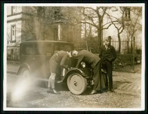 3x Foto - Auto Chevrolet Capitol 1927 oder Brennabor Typ B Juwel ? an der Mosel