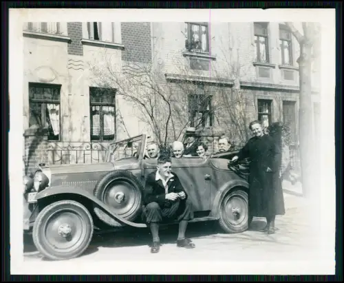 2x Foto - Auto Fiat 514 Torpedo Vorkriegsmodell frühe 1930er Jahre Balilla ?